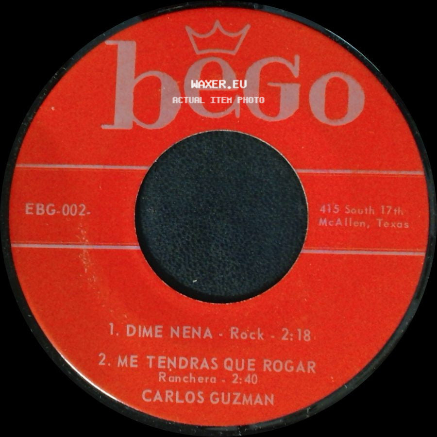 Carlos Guzman - No Te Chifles / Perdoname / Unknown Title B side B