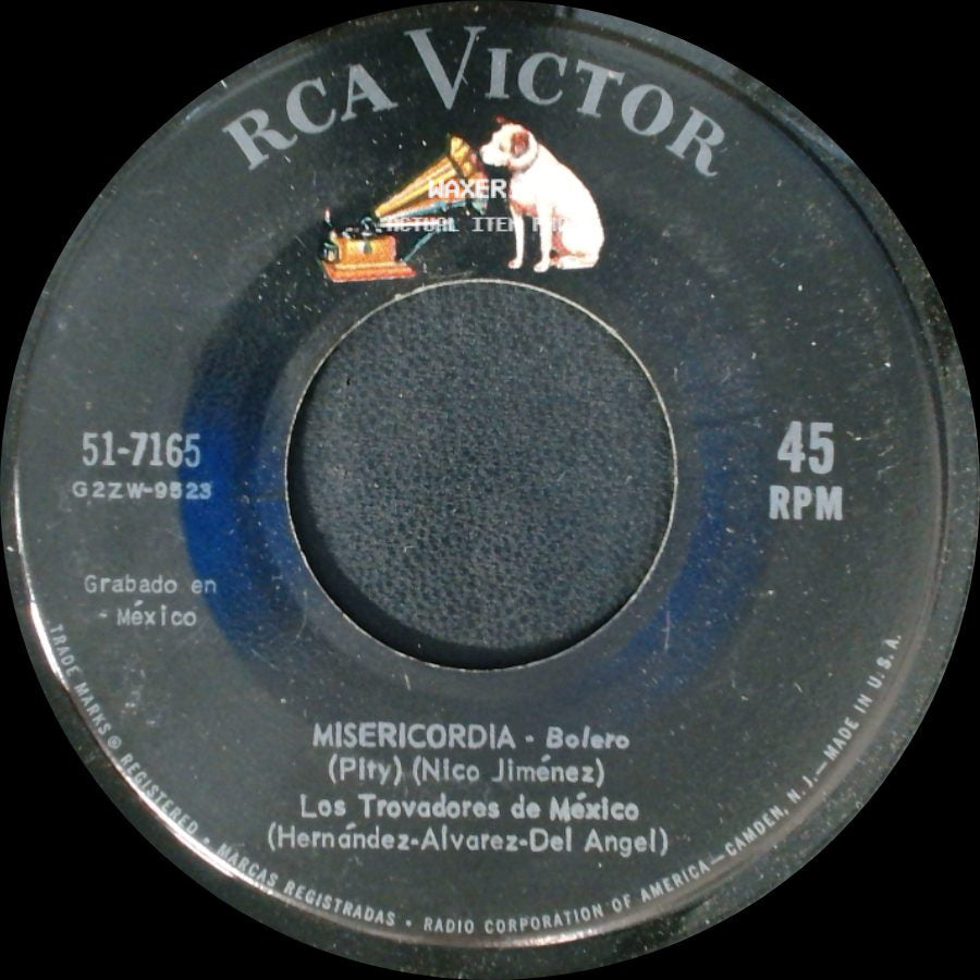 Los Trovadores De México - Misericordia - Bolero / Dos Extraños side A