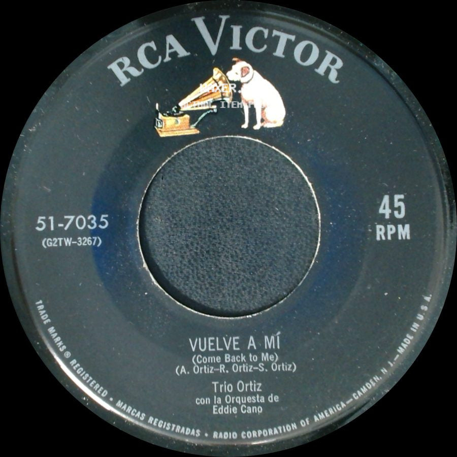 Trio Ortiz - Vuelve A Mi (Come Back To Me) / Linda Mentirosa (Beautiful Liar) side A