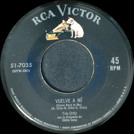 Trio Ortiz - Vuelve A Mi (Come Back To Me) / Linda Mentirosa (Beautiful Liar) side A