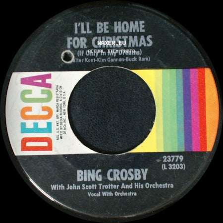 Bing Crosby - Faith Of Our Fathers / I'll Be Home For Christmas (If Only In My Dreams) side B