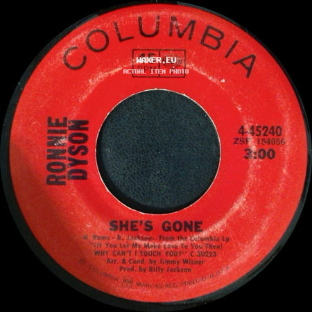Ronnie Dyson - She's Gone / I Don't Wanna Cry side A
