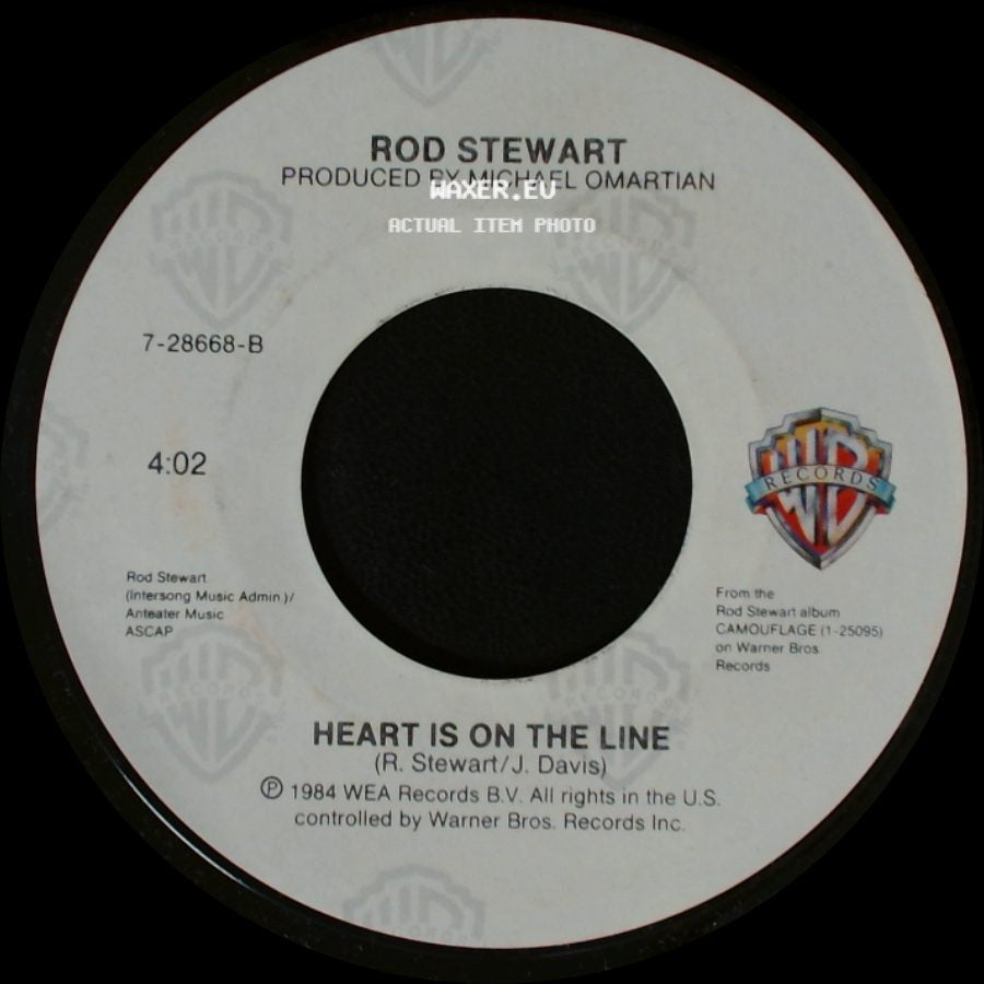 Rod Stewart - Love Touch (Theme From Legal Eagles) / Heart Is On The Line side B