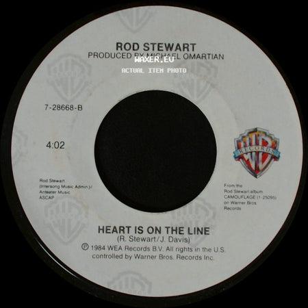 Rod Stewart - Love Touch (Theme From Legal Eagles) / Heart Is On The Line side B
