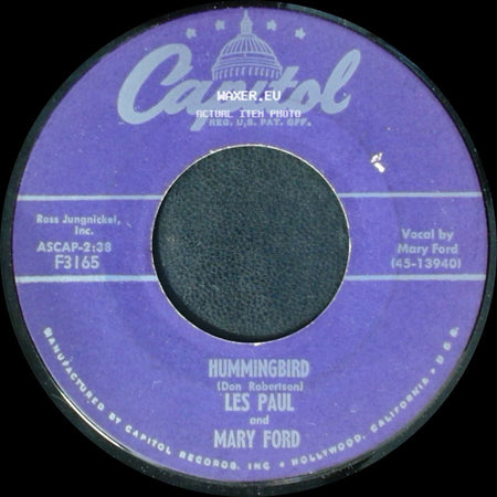 Les Paul And Mary Ford - Hummingbird / Goodbye, My Love side A