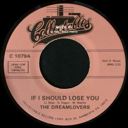 The Dreamlovers - I Miss You / If I Should Lose You side B