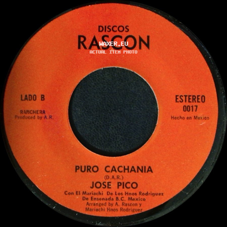 Mariachi De Los Hnos Rodriguez / Jose Pico - Adios Luis M. Moreno / Puro Cachania side B