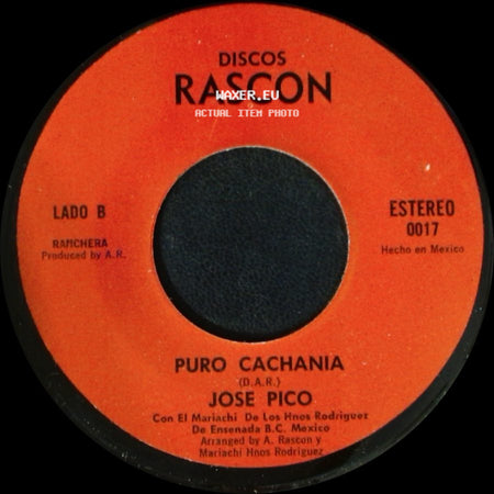 Mariachi De Los Hnos Rodriguez / Jose Pico - Adios Luis M. Moreno / Puro Cachania side B