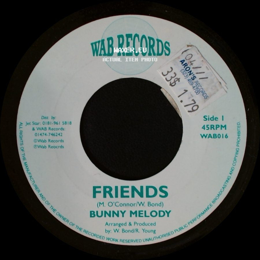 Bunny Melody - Friends / Friends Alt Mix side A