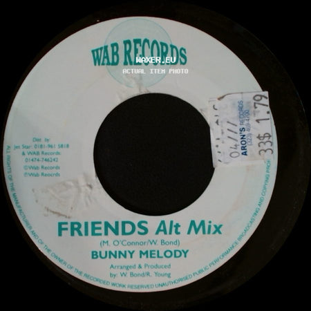 Bunny Melody - Friends / Friends Alt Mix side B