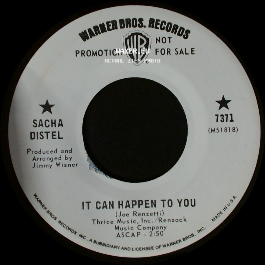 Sacha Distel - It Can Happen To You / Melodie D' Amour side A