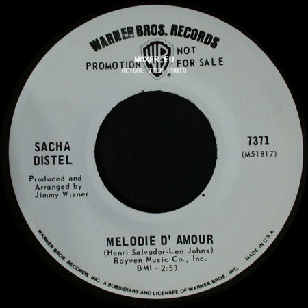 Sacha Distel - It Can Happen To You / Melodie D' Amour side B