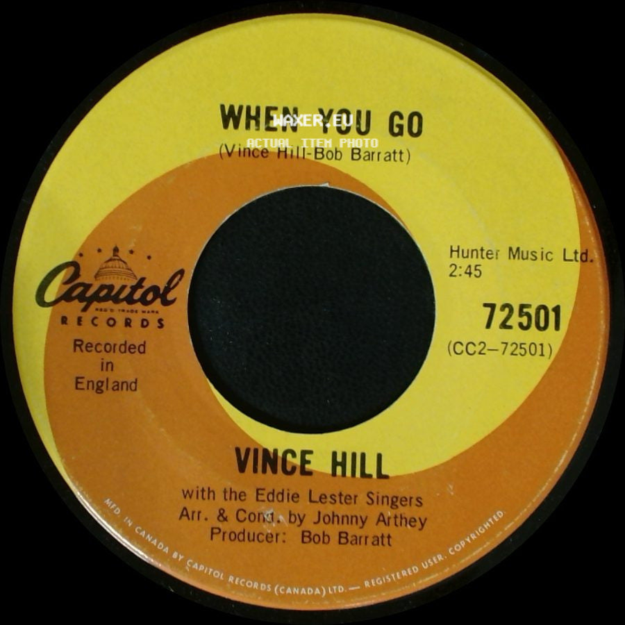 Vince Hill - When You Go / When The World Is Ready side A
