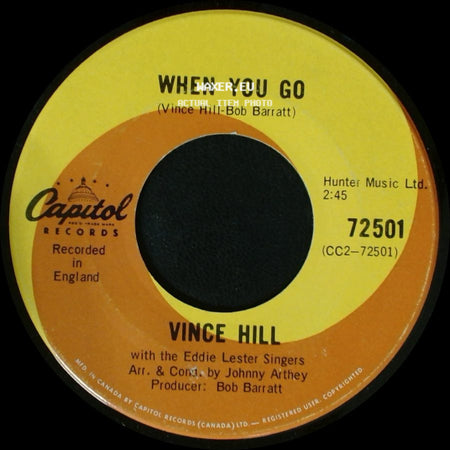 Vince Hill - When You Go / When The World Is Ready side A