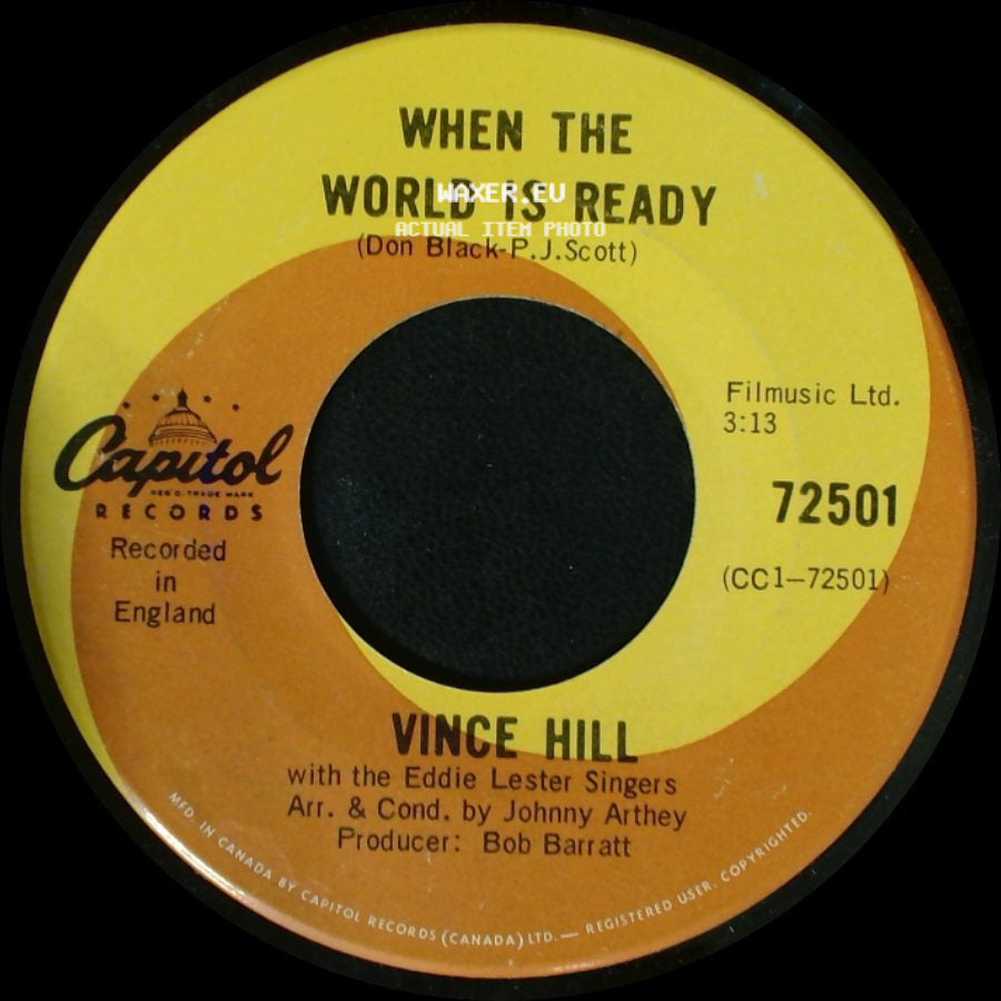 Vince Hill - When You Go / When The World Is Ready side B