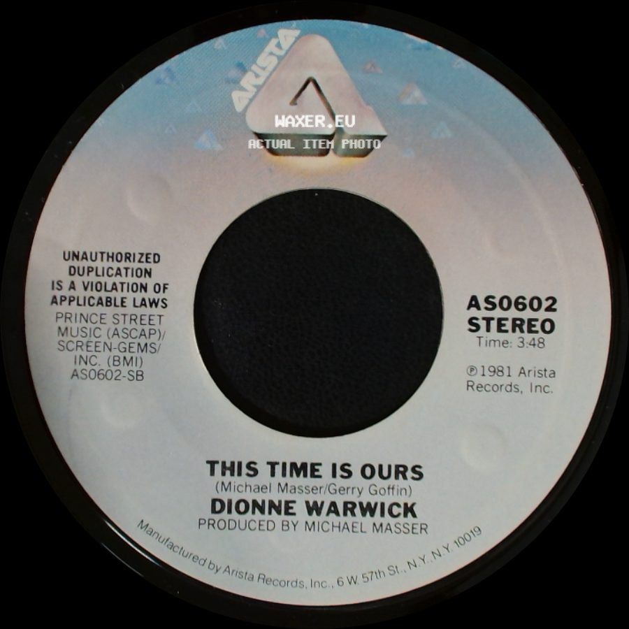 Dionne Warwick - This Time Is Ours / Some Changes Are For Good side A