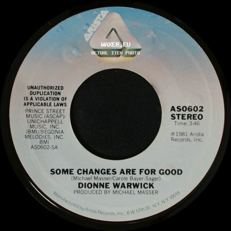 Dionne Warwick - This Time Is Ours / Some Changes Are For Good side B