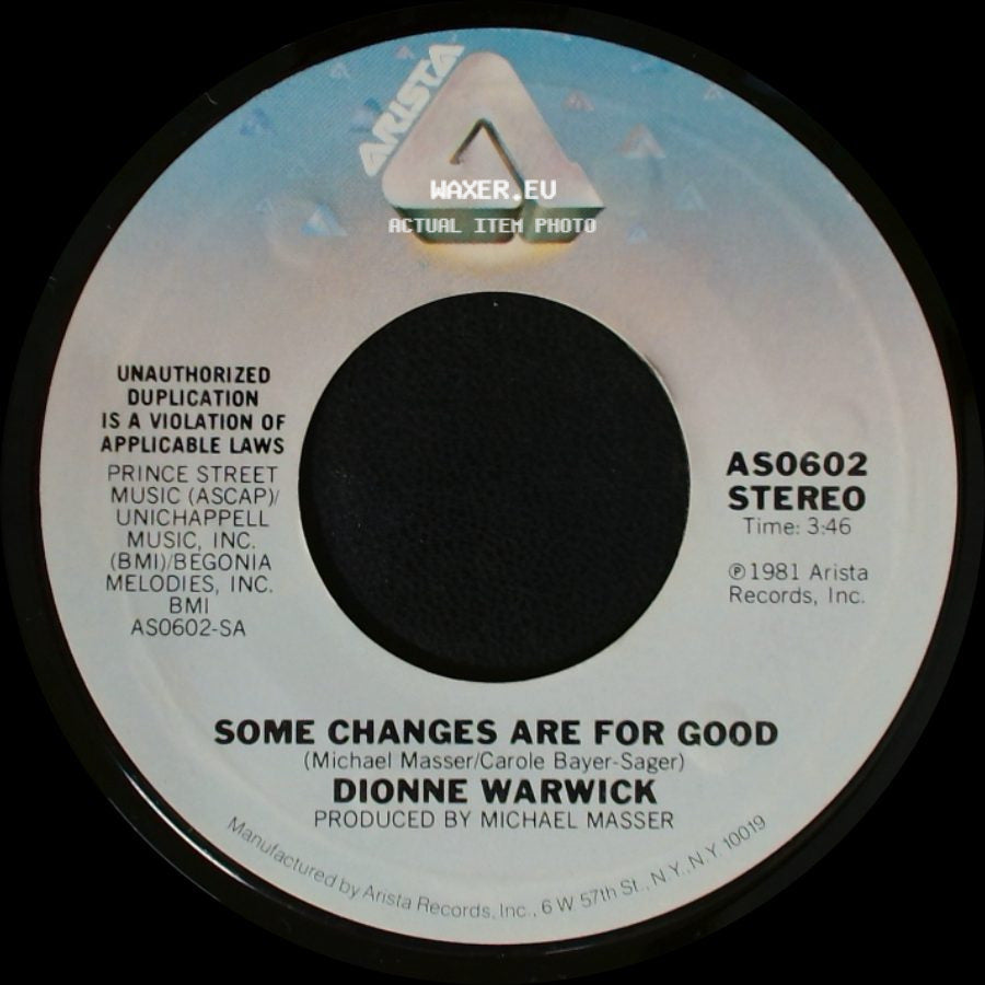 Dionne Warwick - This Time Is Ours / Some Changes Are For Good side B
