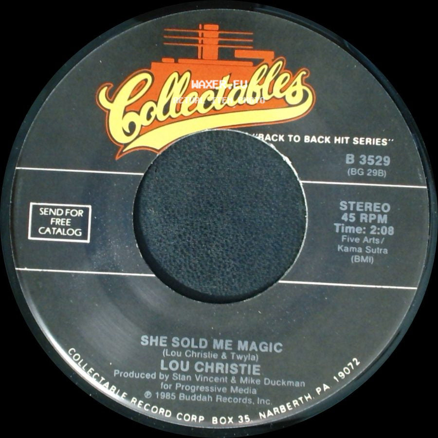 Lou Christie - I'm Gonna Make You Mine / She Sold Me Magic side B
