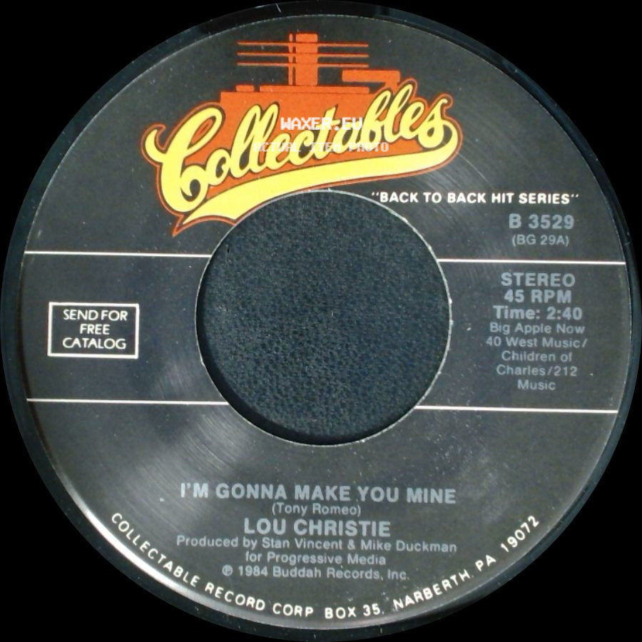Lou Christie - I'm Gonna Make You Mine / She Sold Me Magic side A