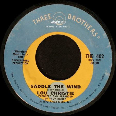 Lou Christie - Beyond The Blue Horizon / Saddle The Wind side B