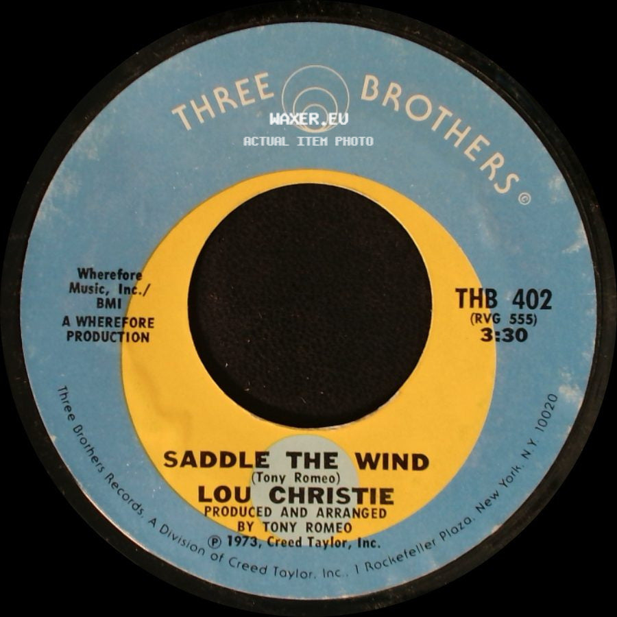 Lou Christie - Beyond The Blue Horizon / Saddle The Wind side B