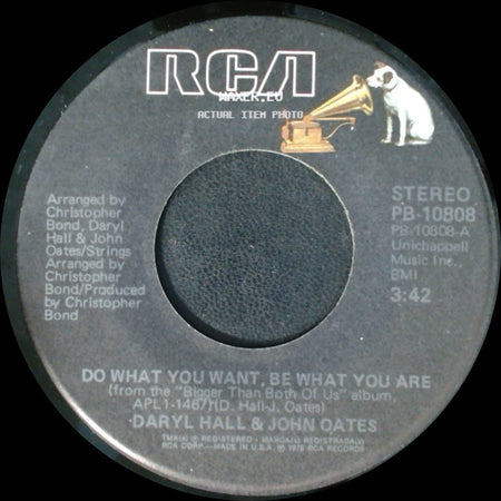 Daryl Hall & John Oates - Do What You Want, Be What You Are / You'll Never Learn side A
