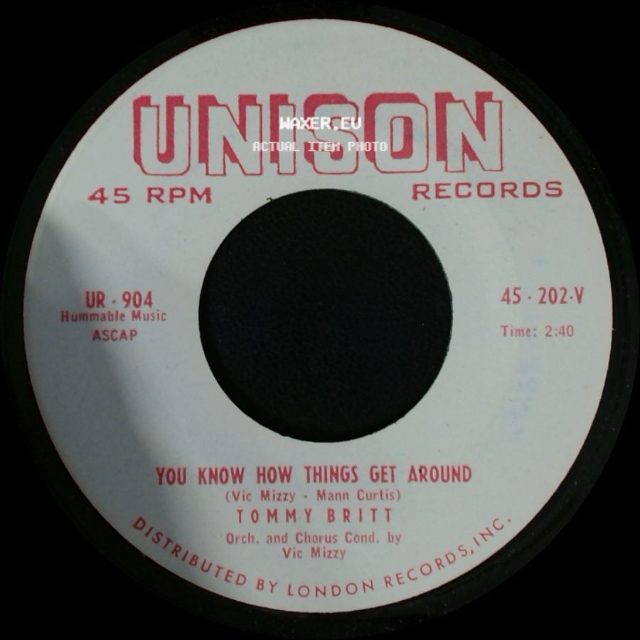 Tommy Britt - You Know How Things Get Around / Girl Crazy Guy side A