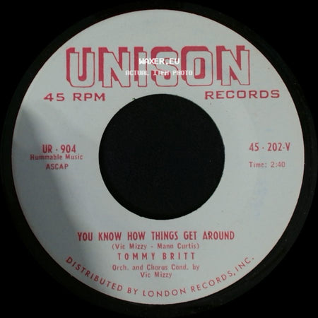 Tommy Britt - You Know How Things Get Around / Girl Crazy Guy side A