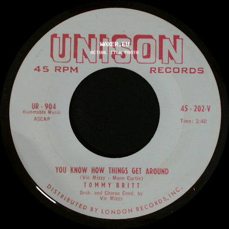 Tommy Britt - You Know How Things Get Around / Girl Crazy Guy side A