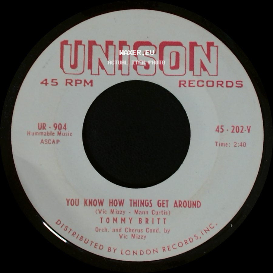 Tommy Britt - You Know How Things Get Around / Girl Crazy Guy side A