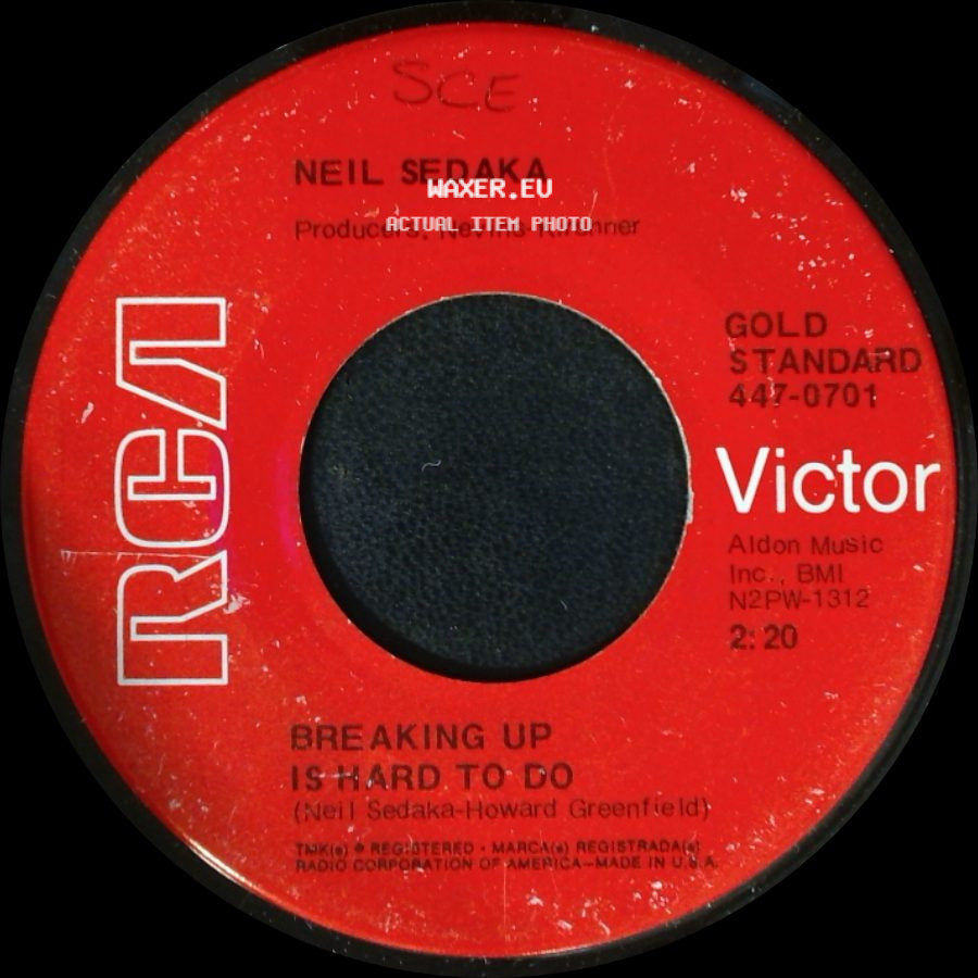 Neil Sedaka - Breaking Up Is Hard To Do / Next Door To An Angel side A