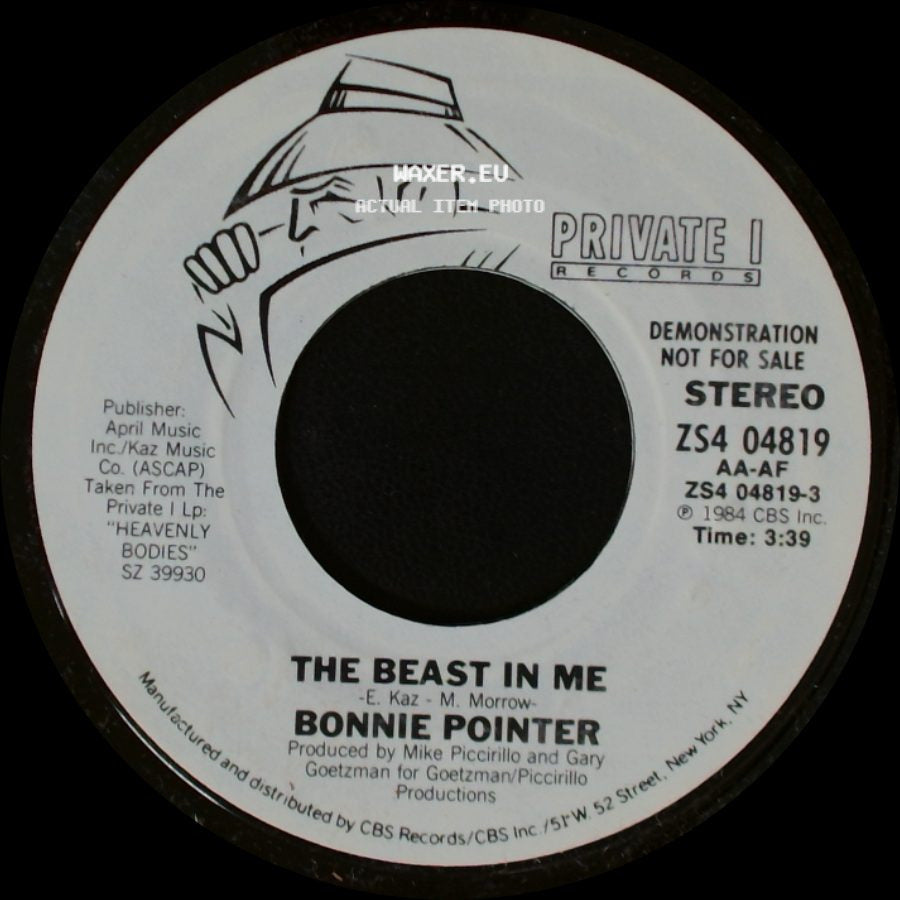 Bonnie Pointer - The Beast In Me / The Beast In Me side A