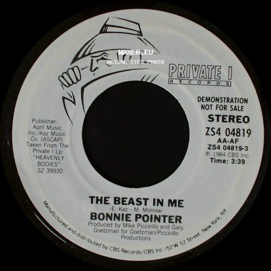 Bonnie Pointer - The Beast In Me / The Beast In Me side B