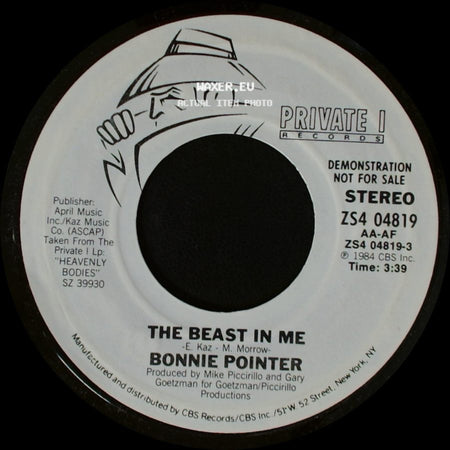 Bonnie Pointer - The Beast In Me / The Beast In Me side B