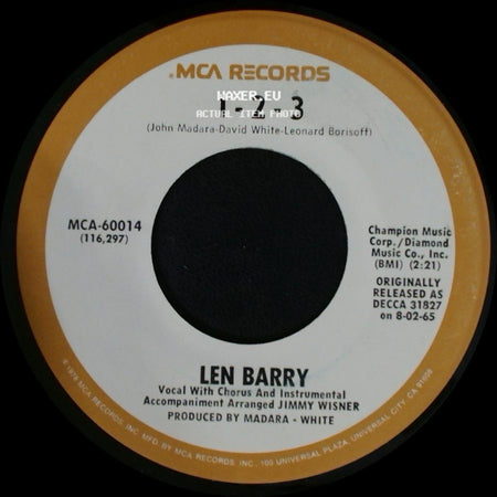 Len Barry - Bullseye / 1-2-3 side B