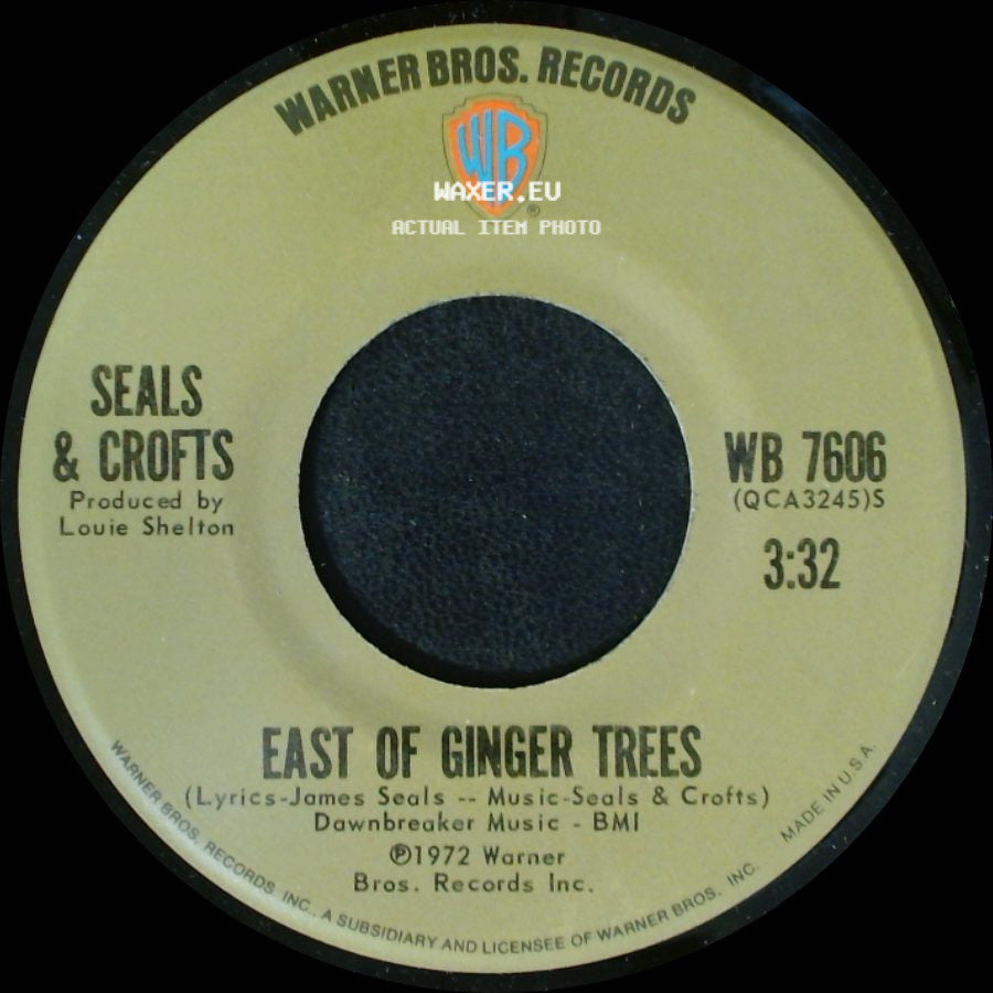 Seals & Crofts - East Of Ginger Trees / Summer Breeze side A
