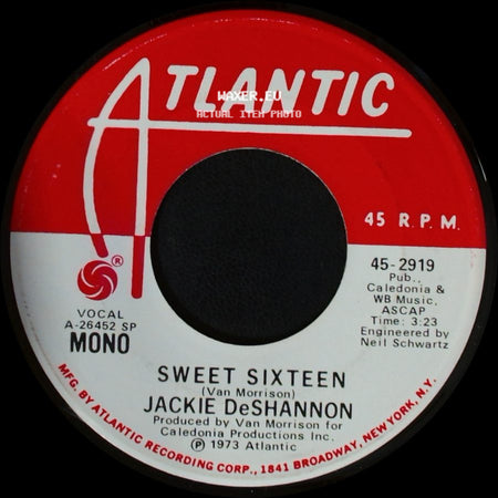 Jackie Deshannon - Sweet Sixteen / Sweet Sixteen side A