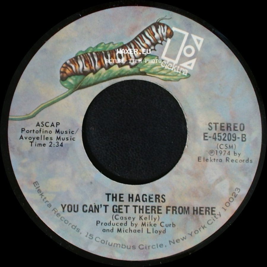 The Hagers - Love My Life Away / You Can't Get There From Here side B