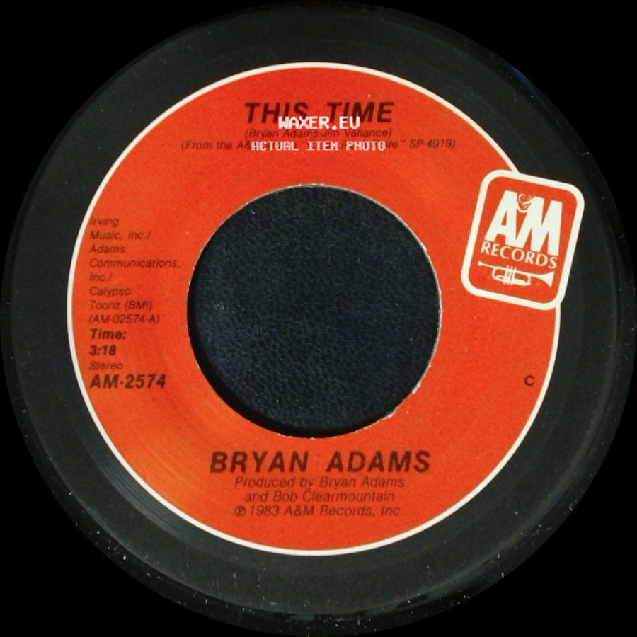Bryan Adams - This Time / Fits Ya Good side A