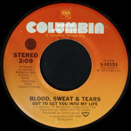 Blood, Sweat & Tears - Naked Man / Got To Get You Into My Life side B