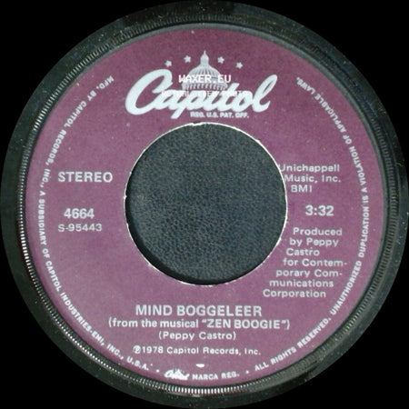 Peppy Castro - Happy Was The Day We Met / Mind Boggeleer (From The Musical "Zen Boogie") side B