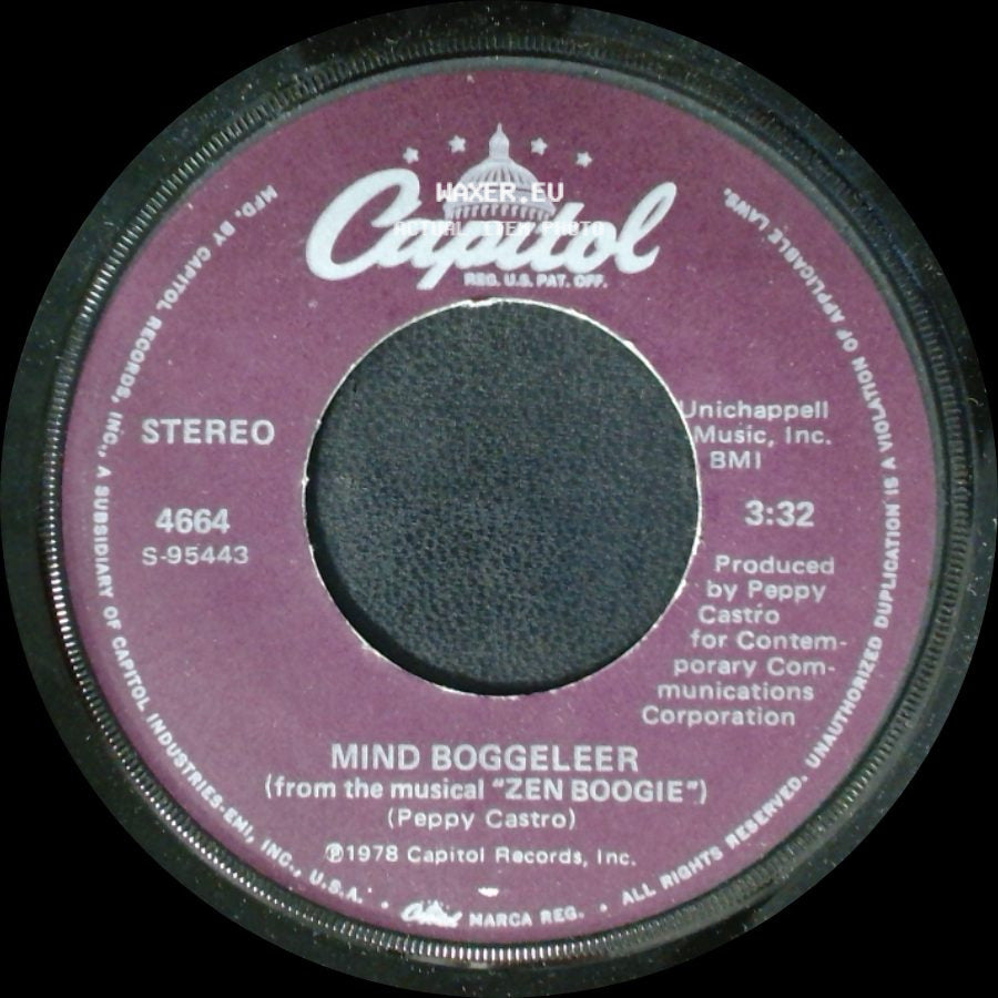 Peppy Castro - Happy Was The Day We Met / Mind Boggeleer (From The Musical "Zen Boogie") side B