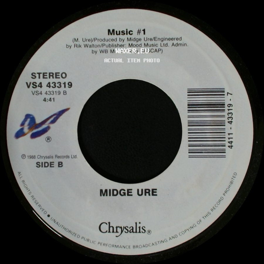 Midge Ure - Dear God / Music #1 side B