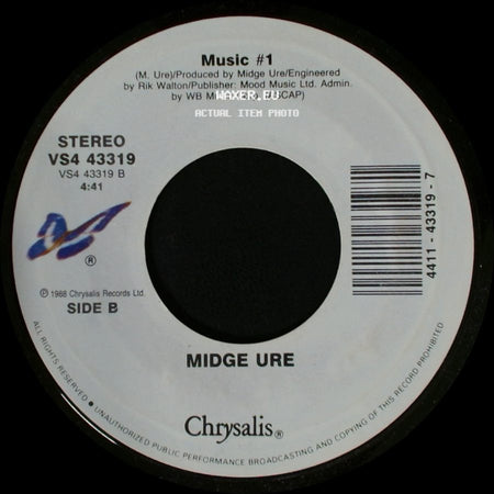 Midge Ure - Dear God / Music #1 side B