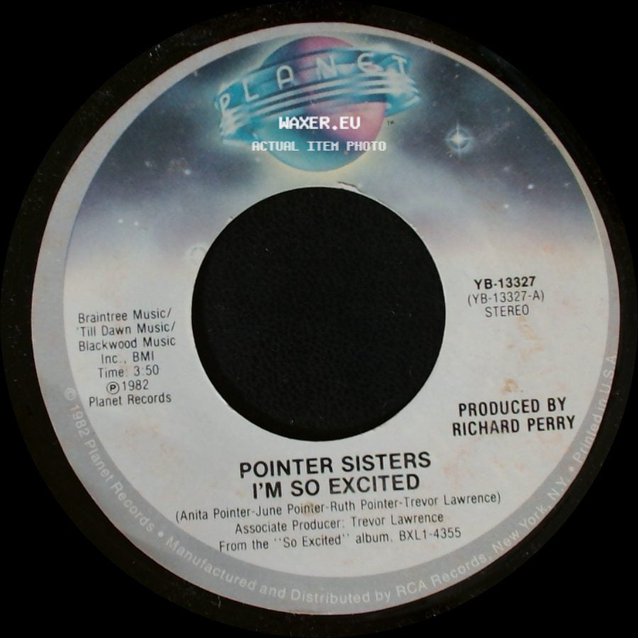 Pointer Sisters - Nothin' But A Heartache / I'm So Excited side B