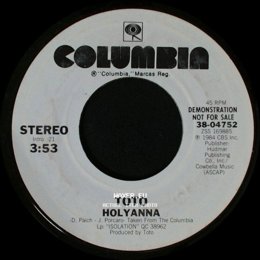 Toto - Holyanna / Holyanna side A