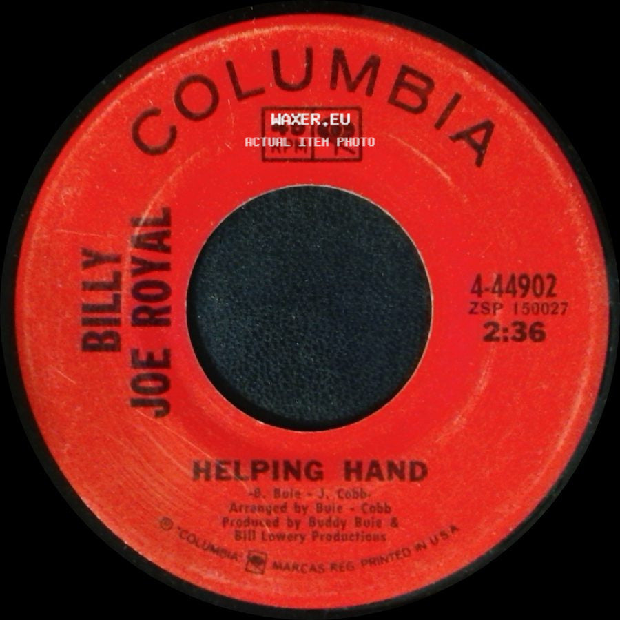 Billy Joe Royal - Helping Hand / Cherry Hill Park side A