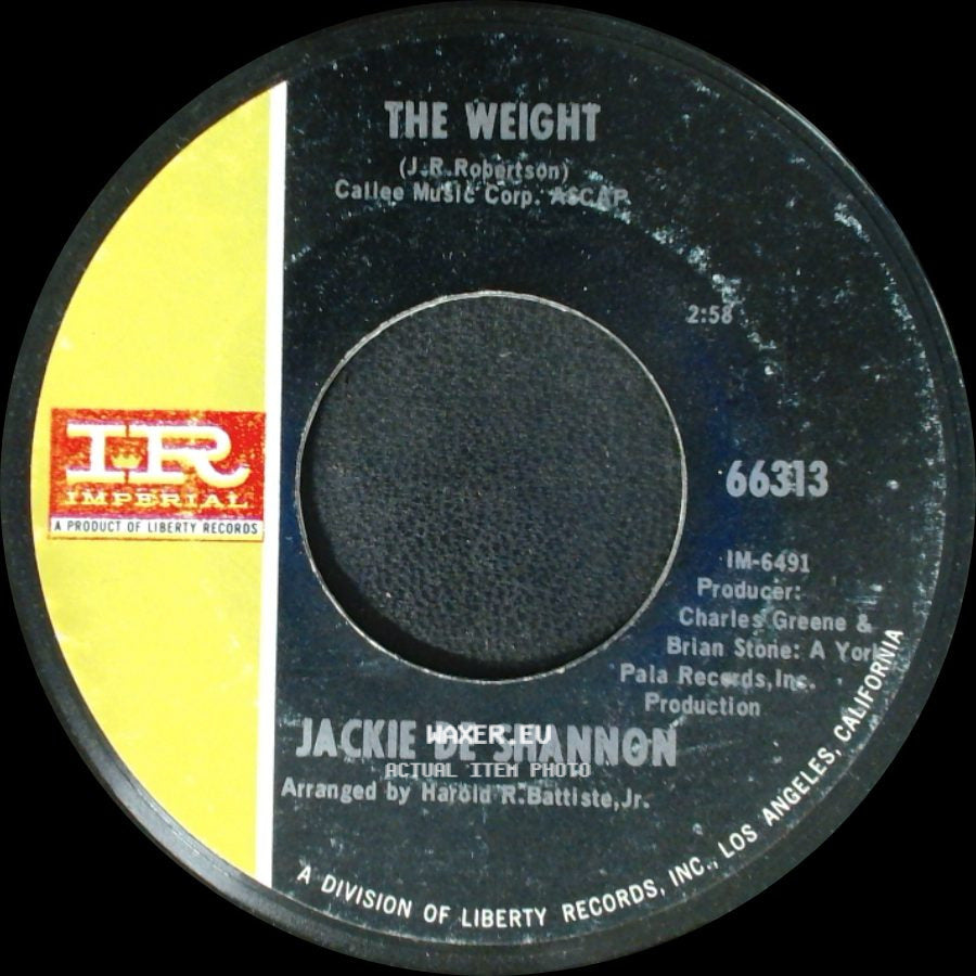 Jackie De Shannon - Effervescent Blue / The Weight side B