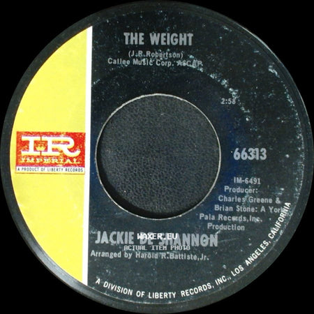 Jackie De Shannon - Effervescent Blue / The Weight side B